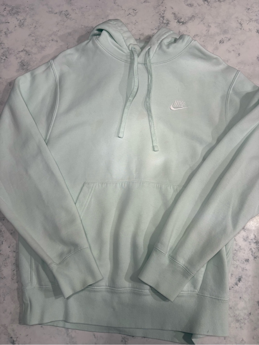Nike Mint Green Hoodie with Embroidered Swoosh